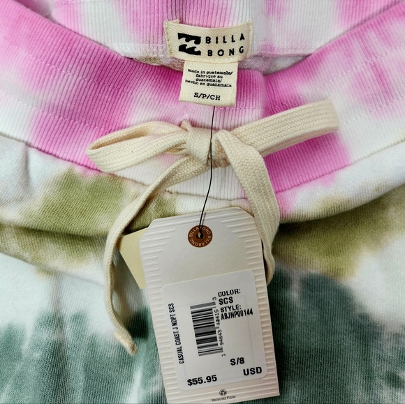 BILLABONG pastel tie-dye joggers. SMALL (4/6) - Picture 6 of 11